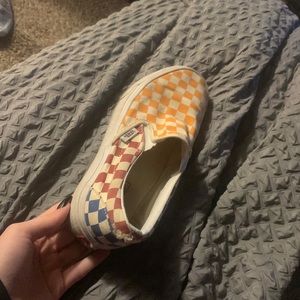 Womens Colorblock Checkered Vans
